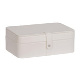 Lila Forty-Eight Section Jewelry Box in Ivory Faux Leather-Jewelry Box-Mele & Co.-Top Notch Gift Shop