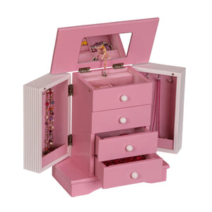 Elise Girl's Wooden Musical Ballerina Jewelry Box-Jewelry Box-Mele & Co.-Top Notch Gift Shop
