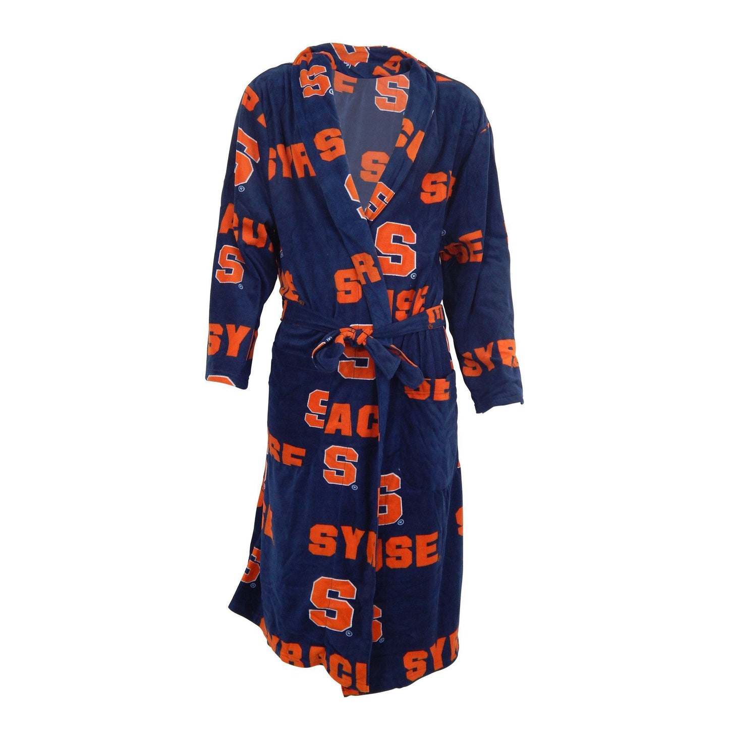 Syracuse Ramble Microfleece Bathrobe in Navy-Bathrobe-Concepts Sport-Top Notch Gift Shop