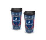 Marine Corps 16 oz. Tervis Tumbler with Lid - (Set of 2)-Tumbler-Tervis-Top Notch Gift Shop