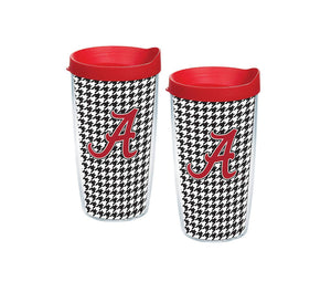 University of Alabama Houndstooth 16 oz. Tervis Tumbler with Lid - (Set of 2)-Tumbler-Tervis-Top Notch Gift Shop