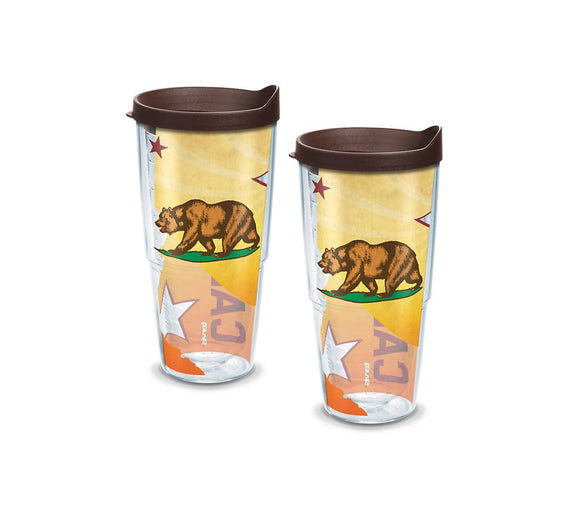 California Colossal State Flag 24 oz. Tervis Tumbler with Lid - (Set of 2)-Tumbler-Tervis-Top Notch Gift Shop