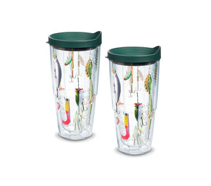 Fishing Lures 24 oz. Tervis Tumbler with Lid - (Set of 2)-Tumbler-Tervis-Top Notch Gift Shop