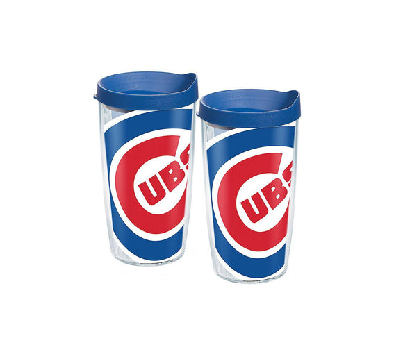 Chicago Cubs Colossal 16 oz. Tervis Tumbler with Lid - (Set of 2)-Tumbler-Tervis-Top Notch Gift Shop