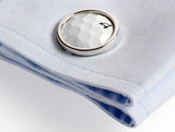 Sawgrass Golf Ball Cufflinks-Cufflinks-Tokens & Icons-Top Notch Gift Shop
