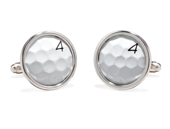 Sawgrass Golf Ball Cufflinks-Cufflinks-Tokens & Icons-Top Notch Gift Shop