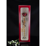 24K Gold Tipped Abracadabra Rose with Crystal Vase-Gold Trimmed Rose-The Rose Lady-Top Notch Gift Shop