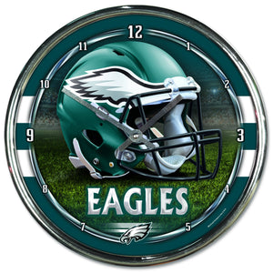 Philadelphia Eagles Chrome Plated Clock-Clock-Wincraft-Top Notch Gift Shop