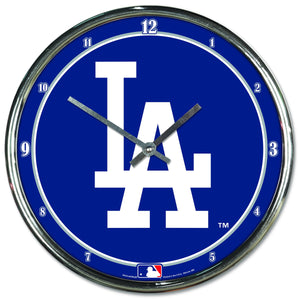 Los Angeles Dodgers Chrome Plated Clock-Clock-Wincraft-Top Notch Gift Shop