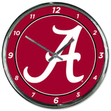Alabama Crimson Tide Chrome Plated Clock-Clock-Wincraft-Top Notch Gift Shop