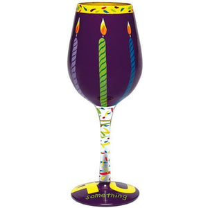 40 Something Wine Glass by Lolita®-Wine Glass-Designs by Lolita® (Enesco)-Top Notch Gift Shop