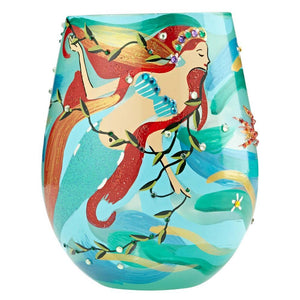 Mermaid Stemless Wine Glass by Lolita®-Stemless Wine Glass-Designs by Lolita® (Enesco)-Top Notch Gift Shop