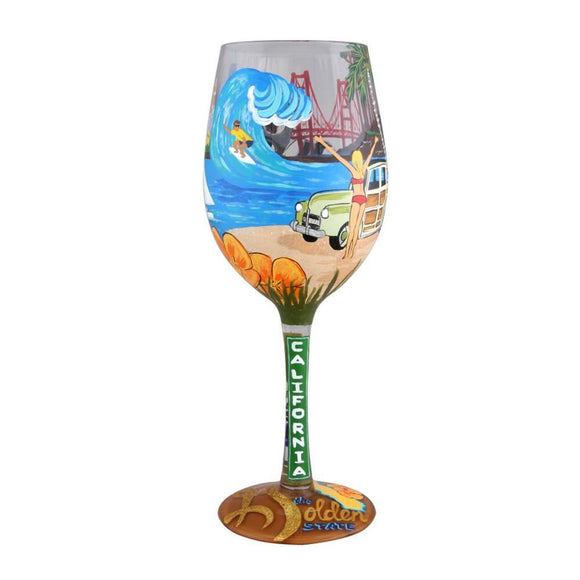 California Wine Glass by Lolita®-Wine Glass-Designs by Lolita® (Enesco)-Top Notch Gift Shop