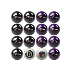 Baltimore Ravens Home & Away Billiard Ball Set-Billiard Balls-Imperial International-Top Notch Gift Shop