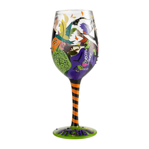 Cheers Witches Wine Glass by Lolita®-Wine Glass-Designs by Lolita® (Enesco)-Top Notch Gift Shop