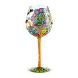 Sugar Skulls 2 Super Bling Wine Glass by Lolita®-Wine Glass-Designs by Lolita® (Enesco)-Top Notch Gift Shop