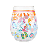 Flip Flips Stemless Wine Glass by Lolita®-Stemless Wine Glass-Designs by Lolita® (Enesco)-Top Notch Gift Shop