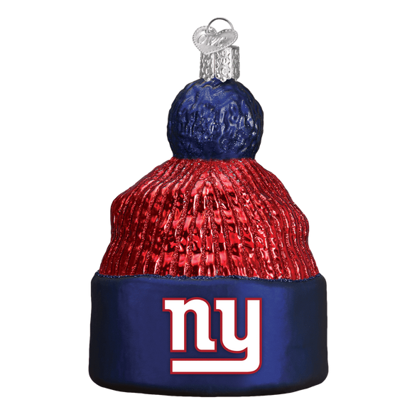 New York Giants Hand Blown Glass Beanie Ornament-Ornament-Old World Christmas-Top Notch Gift Shop