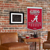 University of Alabama Vintage Wool Dynasty Banner With Cafe Rod-Banner-Winning Streak Sports LLC-Top Notch Gift Shop