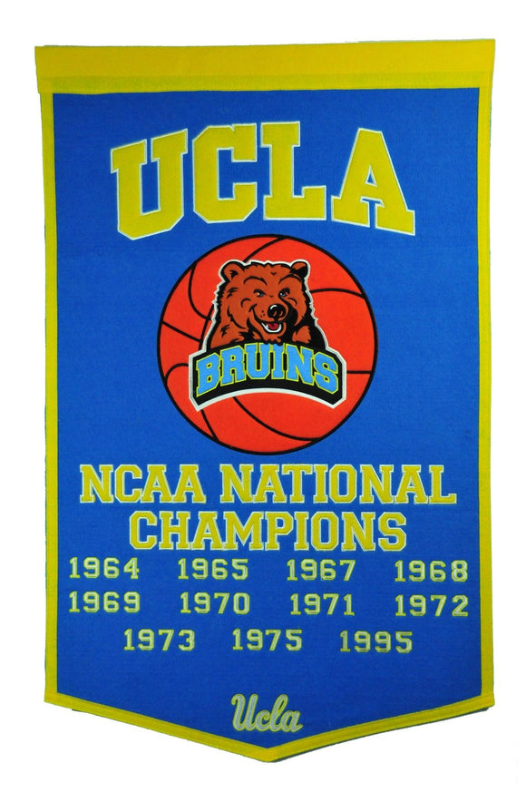 UCLA Vintage Wool Dynasty Banner With Cafe Rod-Banner-Winning Streak Sports LLC-Top Notch Gift Shop