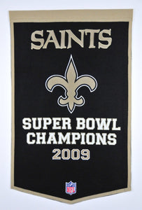 New Orleans Saints Vintage Wool Dynasty Banner With Cafe Rod-Banner-Winning Streak Sports LLC-Top Notch Gift Shop