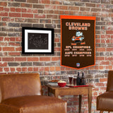 Cleveland Browns Vintage Wool Dynasty Banner With Cafe Rod-Banner-Winning Streak Sports LLC-Top Notch Gift Shop