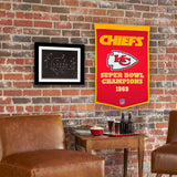 Kansas City Chiefs Vintage Wool Dynasty Banner With Cafe Rod-Banner-Winning Streak Sports LLC-Top Notch Gift Shop