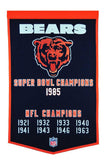 Chicago Bears Vintage Wool Dynasty Banner With Cafe Rod-Banner-Winning Streak Sports LLC-Top Notch Gift Shop