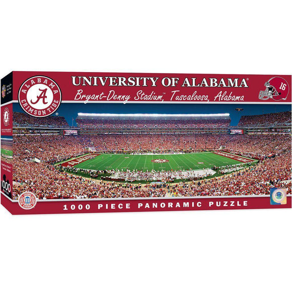Alabama Crimson Tide Panoramic Stadium 1000 Piece Jigsaw Puzzle-Puzzle-MasterPieces Puzzle Company-Top Notch Gift Shop