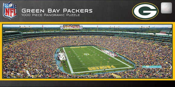 Green Bay Packers 1,000 Piece Panoramic Puzzle-Puzzle-MasterPieces Puzzle Company-Top Notch Gift Shop