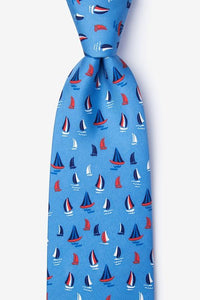 Smooth Sailing 100% Silk Men's Tie-Necktie-Alynn-Top Notch Gift Shop