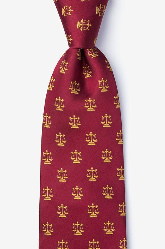 Justice Served 100% Silk Men's Law Tie-Necktie-Alynn-Top Notch Gift Shop