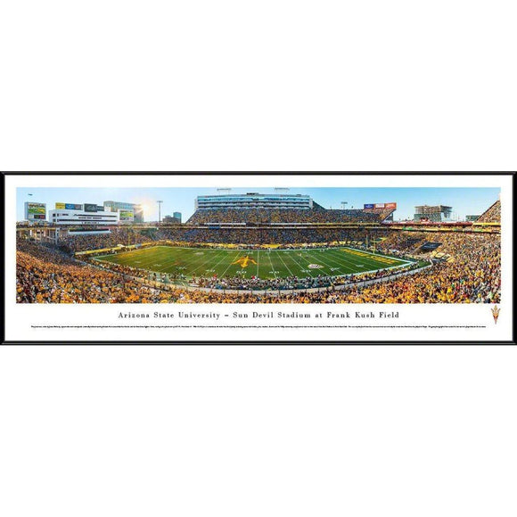 Arizona State Football - Stadium 50 Yard Line Panorama Framed Print-Print-Blakeway Worldwide Panoramas, Inc.-Top Notch Gift Shop