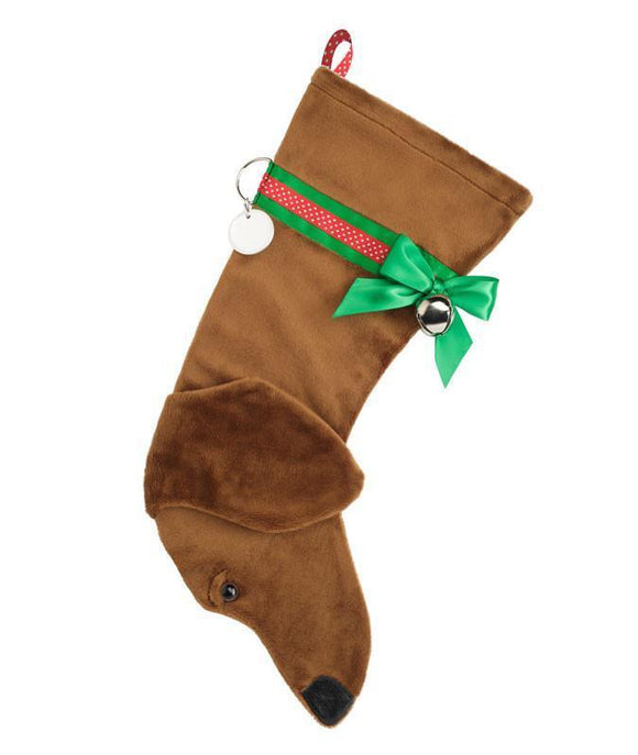 Dachshund (Tan) Christmas Stocking-Holiday Stocking-Hearth Hounds-Top Notch Gift Shop
