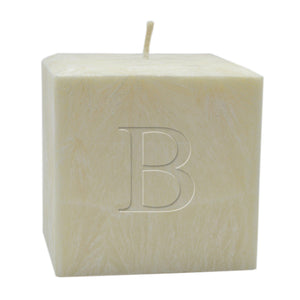 3" Hand Poured Initial Palm Wax Candle - Unscented-Candle-Carved Solutions-Top Notch Gift Shop