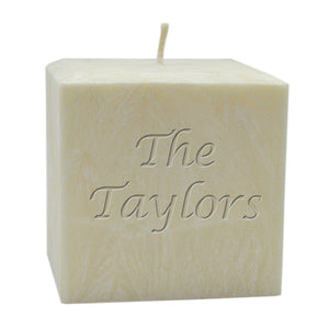 3" Hand Poured Name/Phrase Palm Wax Candle - Unscented-Candle-Carved Solutions-Top Notch Gift Shop