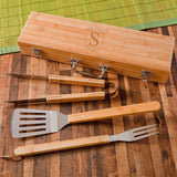 Grilling BBQ Set with Bamboo Case - Personalized-Barbeque Tool-JDS Marketing-Top Notch Gift Shop