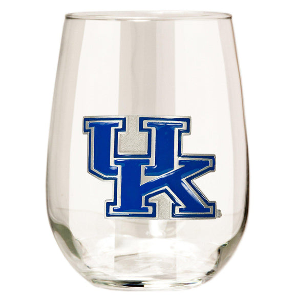 Kentucky Wildcats 15 oz. Stemless Wine Glass - (Set of 2)-Stemless Wine Glass-Great American Products-Top Notch Gift Shop