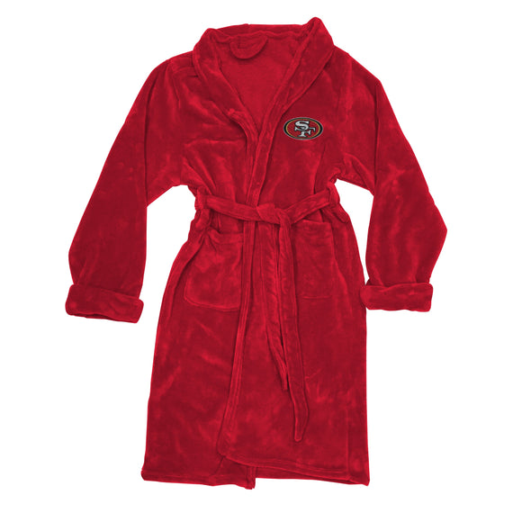 San Francisco 49ers Men's Silk Touch Plush Bath Robe-Bathrobe-Northwest-Top Notch Gift Shop