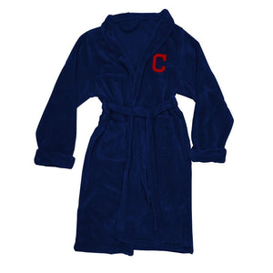 Cleveland Indians Men's Silk Touch Plush Bath Robe-Bathrobe-Northwest-Top Notch Gift Shop
