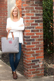 Houndstooth Tote - Personalized-Bag-Viv&Lou-Top Notch Gift Shop
