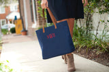 Navy Tote - Personalized-Bag-Viv&Lou-Top Notch Gift Shop