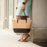 Black and Cork Charlotte Purse - Personalized-Bag-Viv&Lou-Top Notch Gift Shop