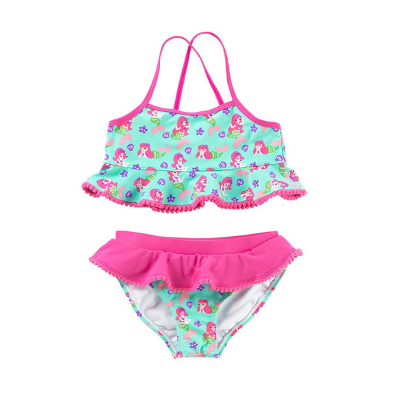 Mermaid Kisses Girls' Swim Set - Personalized-Swim Suit-Viv&Lou-Top Notch Gift Shop