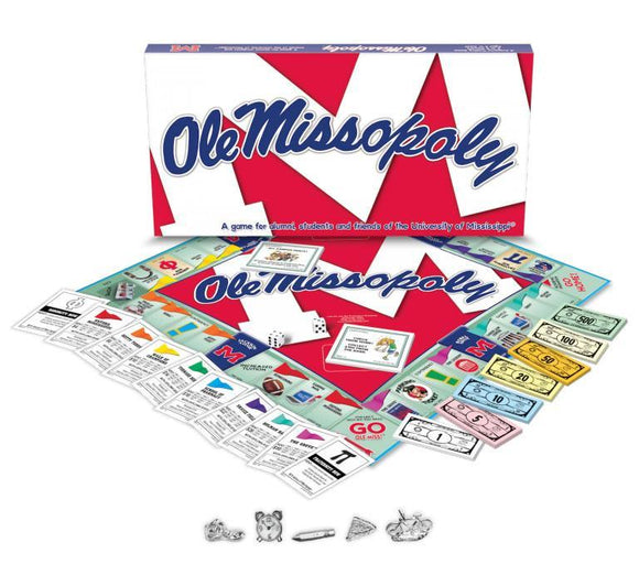 Ole Miss-opoly University of Mississippi Monopoly Game-Game-Late For The Sky-Top Notch Gift Shop