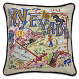 Nevada Embroidered CatStudio State Pillow-Pillow-CatStudio-Top Notch Gift Shop