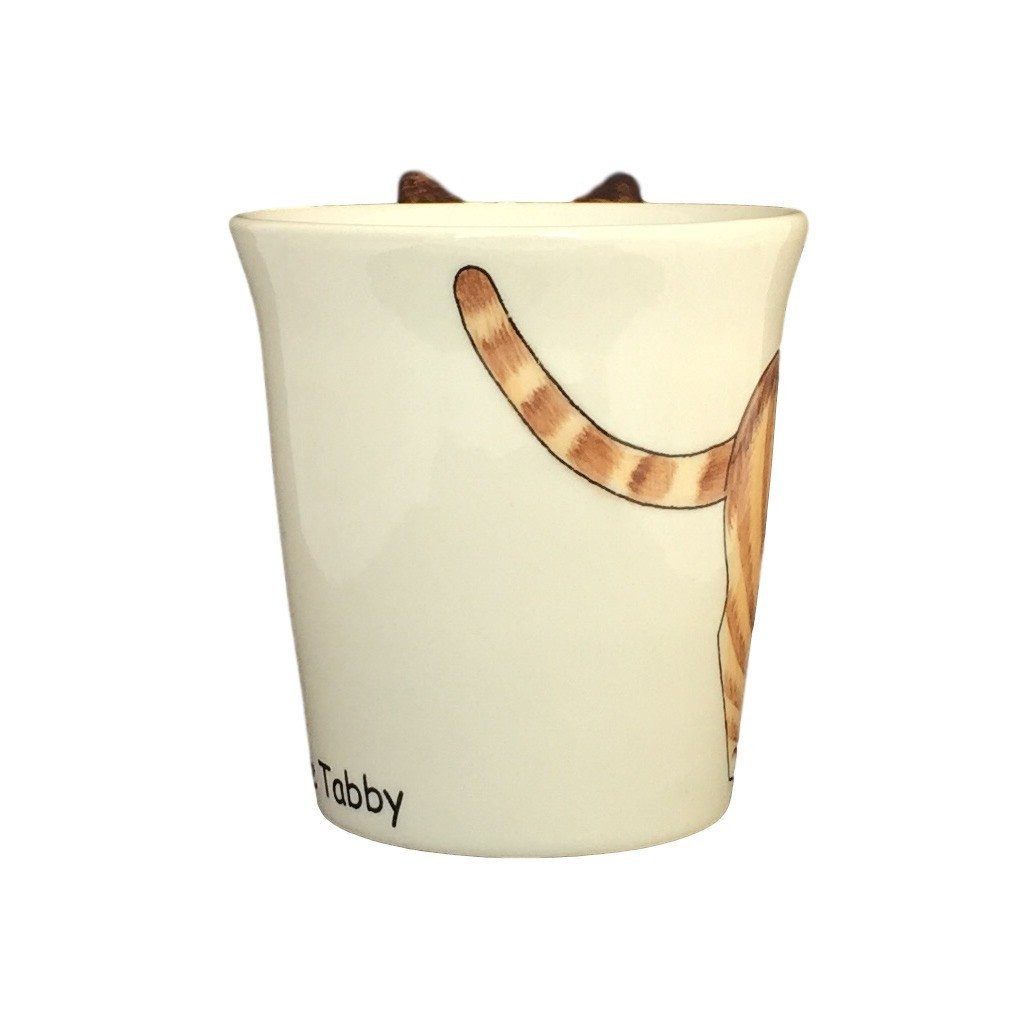 Orange Tabby Cat Hand Painted Coffee Mug-Mug-Sea Island-Top Notch Gift Shop