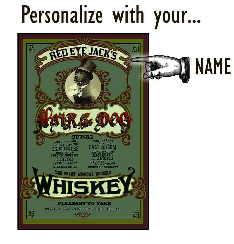 Hair Of The Dog Wood Sign - Personalized-Woody Signs-1000 Oaks Barrel-Top Notch Gift Shop