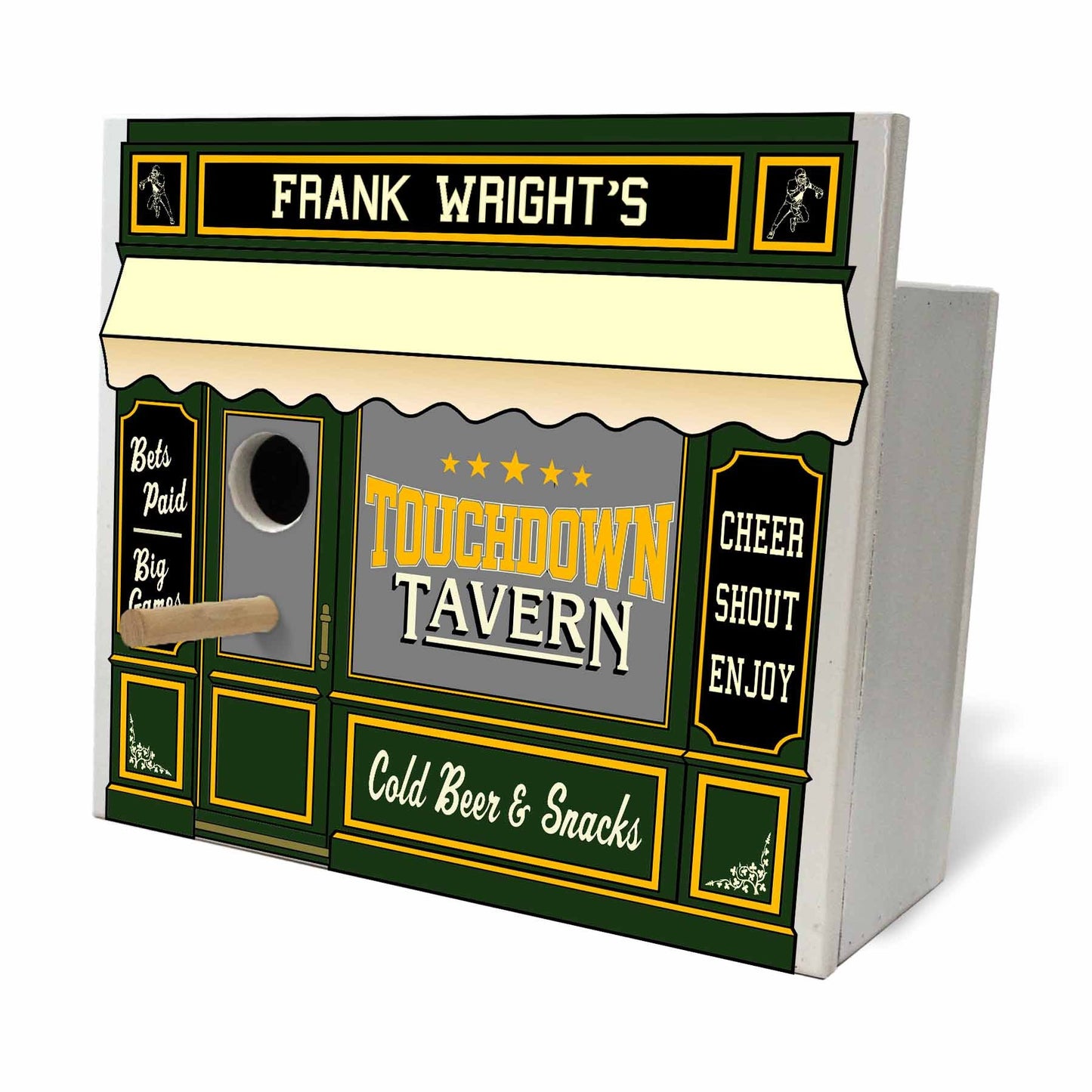 Touchdown Birdhouse - Personalized-Birdhouse-1000 Oaks Barrel-Top Notch Gift Shop