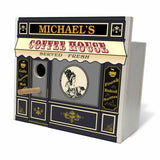 Coffee House Birdhouse - Personalized-Birdhouse-1000 Oaks Barrel-Top Notch Gift Shop